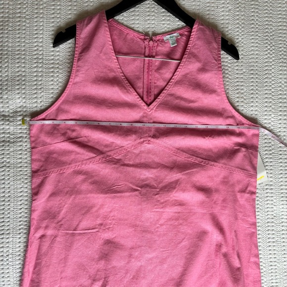 NWT Dip Linen Cotton Dress Women XL Mini Bubblegum Pink Preppy Beach Resort - Picture 12 of 12